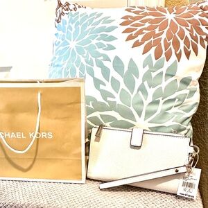 Michael Kors white leather wallet